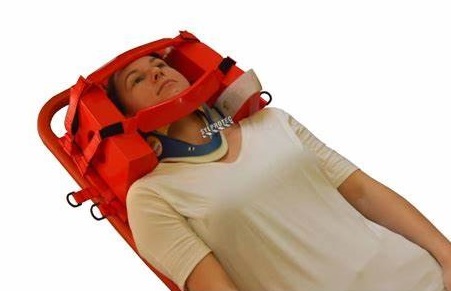 Easy-cleaning First Aid Head Immobilizer for Spine Board