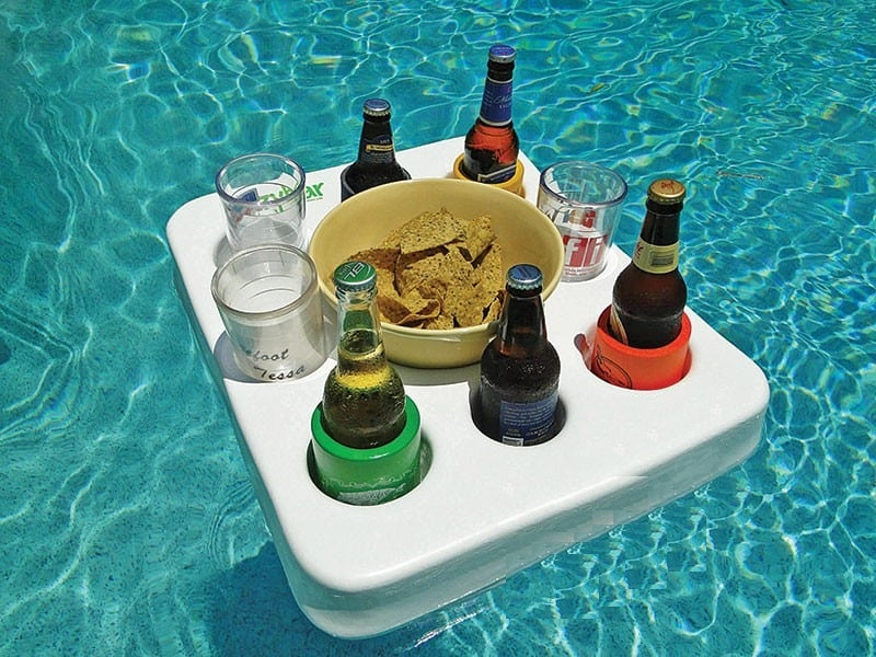 Vinyl Coating Waterfun Floating Drink Tray for Entertainment